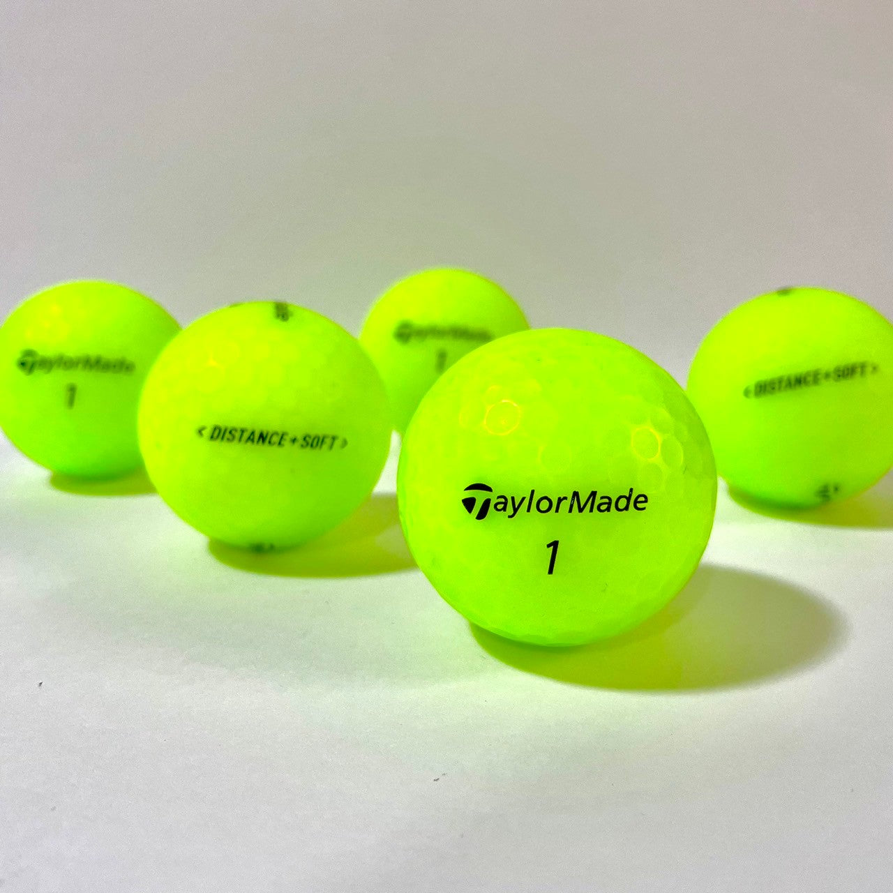 ロストボール テーラーメイド TaylorMade DISTANCE + SOFT マットグリーン 20球 【A+ABランク】 ゴルフボール 【中古】