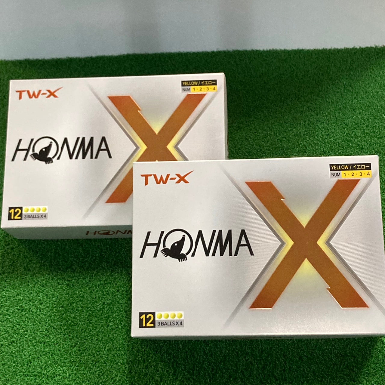 新品 ホンマ TW-X 2024年モデル イエロー 2ダース ゴルフボール HONMA 黄色 24個