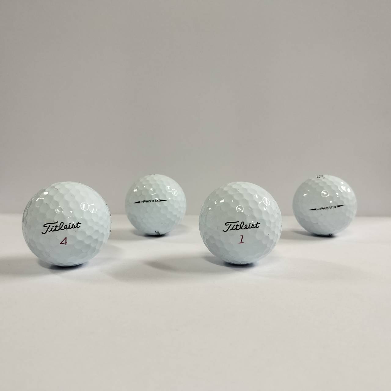 ロストボール タイトリスト Titleist PRO V1x レフトダッシュ LEFT DASH ホワイト 12球 【Aランク】