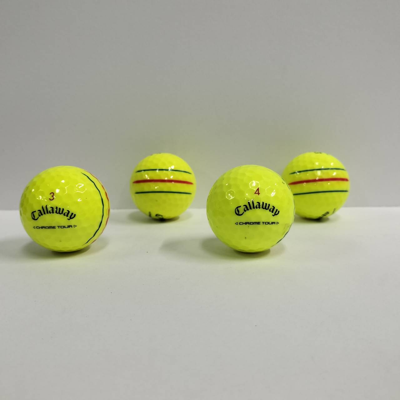ロストボール キャロウェイ Callaway クロムツアー CHROME TOUR トリプル・トラック イエロー 20球 【ABランク】