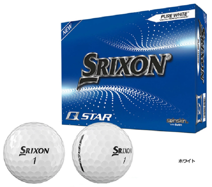 新品 スリクソン Q-STAR ホワイト 3ダース ゴルフボール 36個 2023年モデル USモデル
