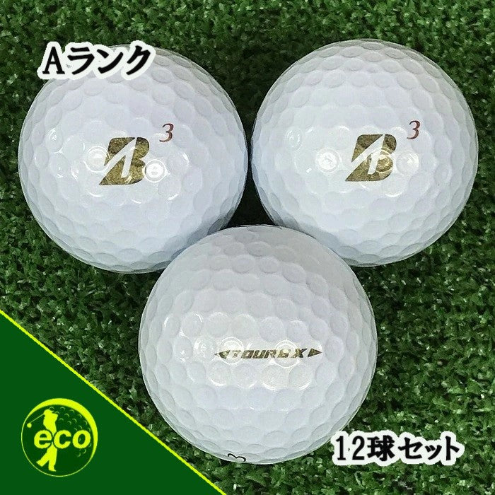 ロストボール ブリヂストン BRIDGESTONE TOUR B X 年代混合 ホワイト 系 12球 【Aランク】