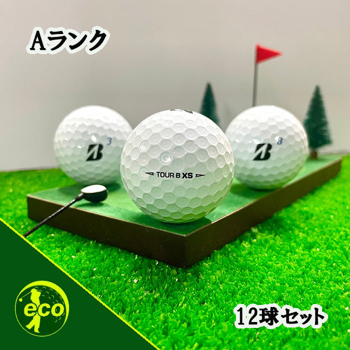ロストボール ブリヂストン BRIDGESTONE TOUR B XS 年代混合 ホワイト 系 12球 【Aランク】
