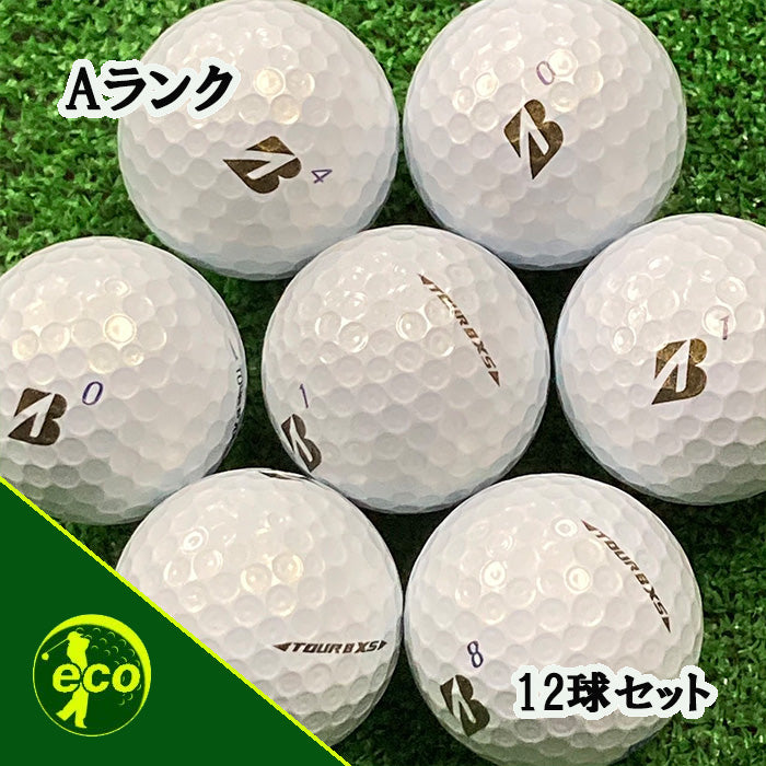 ロストボール ブリヂストン BRIDGESTONE TOUR B XS 年代混合 ホワイト 系 12球 【Aランク】