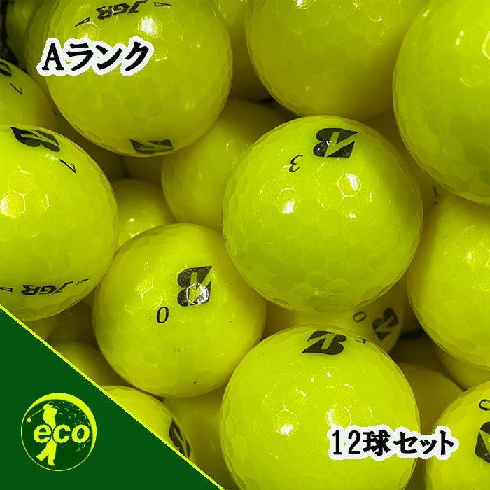 ロストボール ブリヂストン BRIDGESTONE TOUR B JGR 年代混合 イエロー 12球 【Aランク】