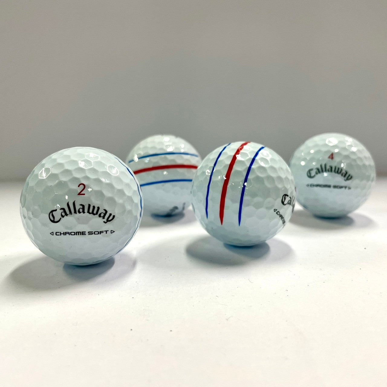 ロストボール キャロウェイ Callaway クロムソフト 系混合 CHROME SOFT 年代混合 トリプルトラック ホワイト 12球 【Aランク】
