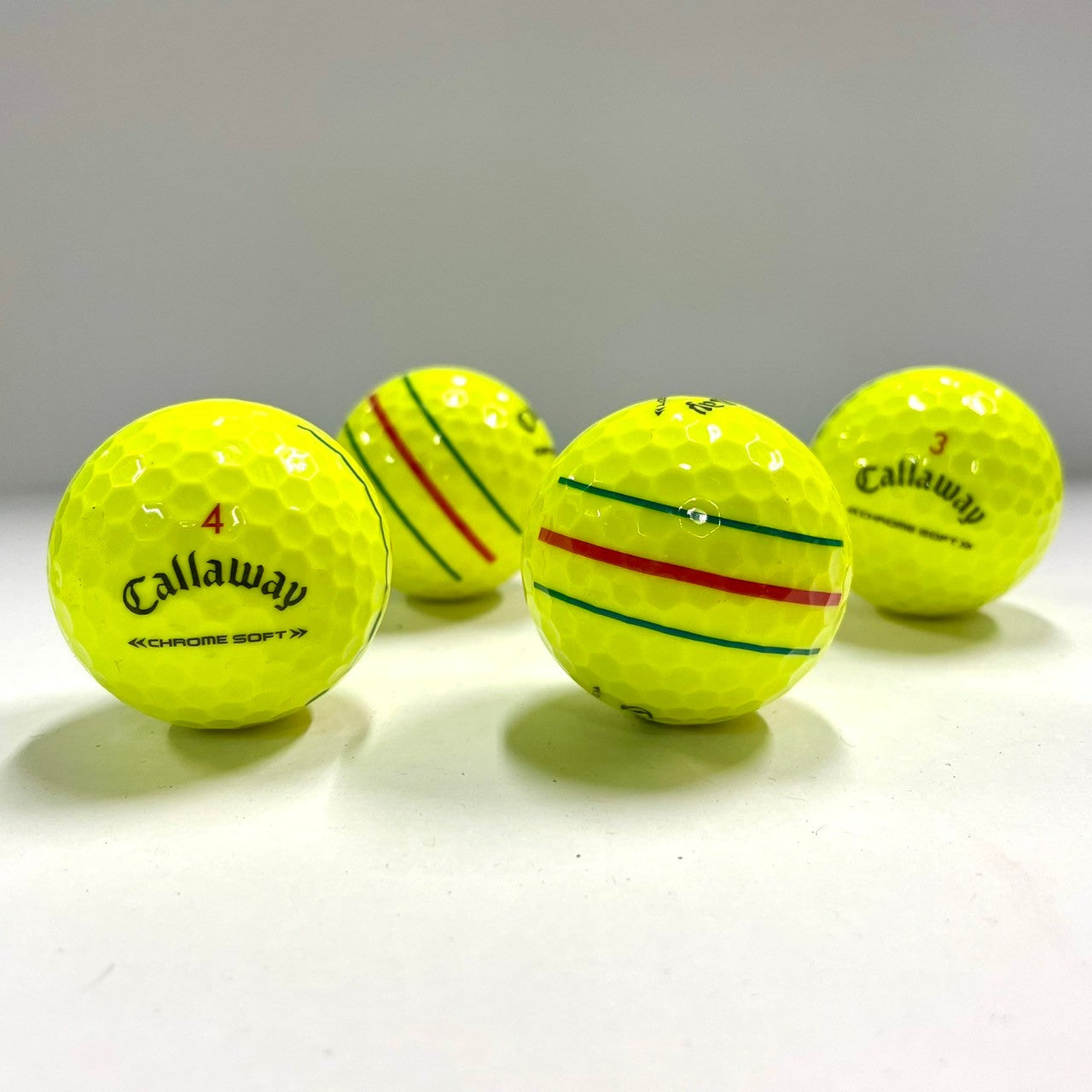 ロストボール キャロウェイ Callaway クロムソフト 系混合 CHROME SOFT 年代混合 トリプルトラック イエロー 12球 【Aランク】