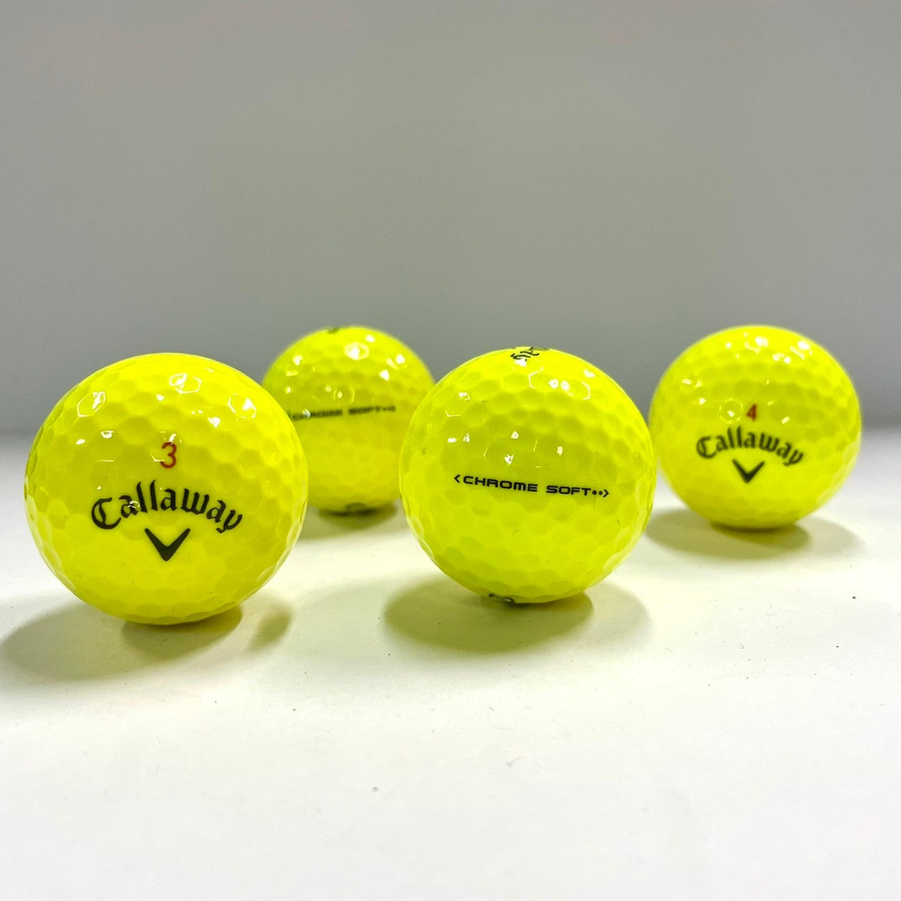 ロストボール キャロウェイ Callaway クロムソフト 系混合 CHROME SOFT 年代混合 イエロー 20球 【ABランク】