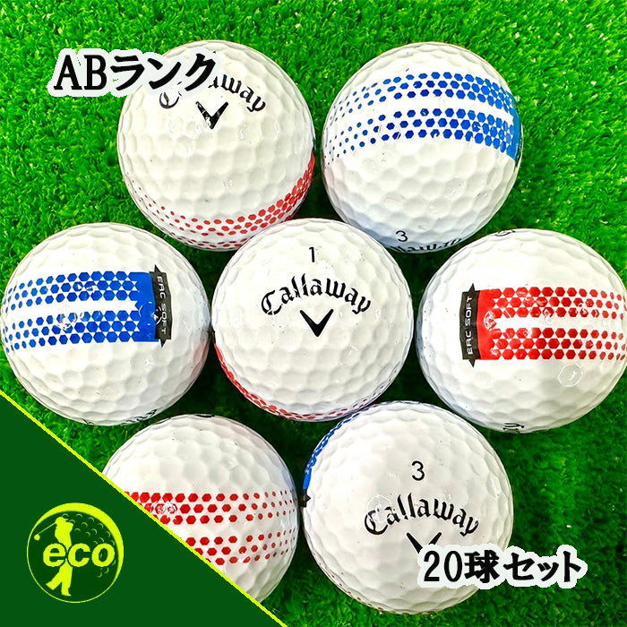 ロストボール キャロウェイ callaway ERC SOFT FADE年 ホワイト 20球【ABランク】