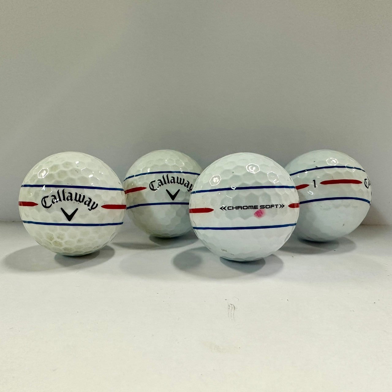 ロストボール キャロウェイ Callaway トリプルトラック 系混合 360℃ 年代混合 ホワイト 20球 【Bランク】