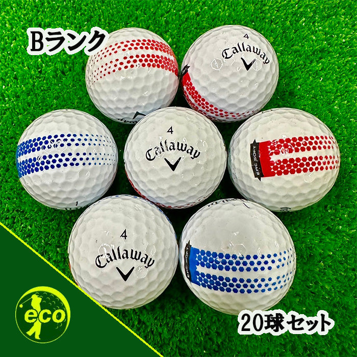ロストボール キャロウェイ callaway ERC SOFT FADE ホワイト 20球【Bランク】