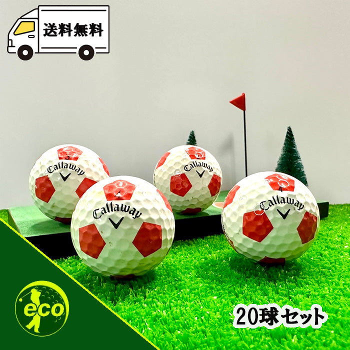 ロストボール キャロウェイ Callaway TRUVIS シリーズ 混合 レッド 20球【Bランク】