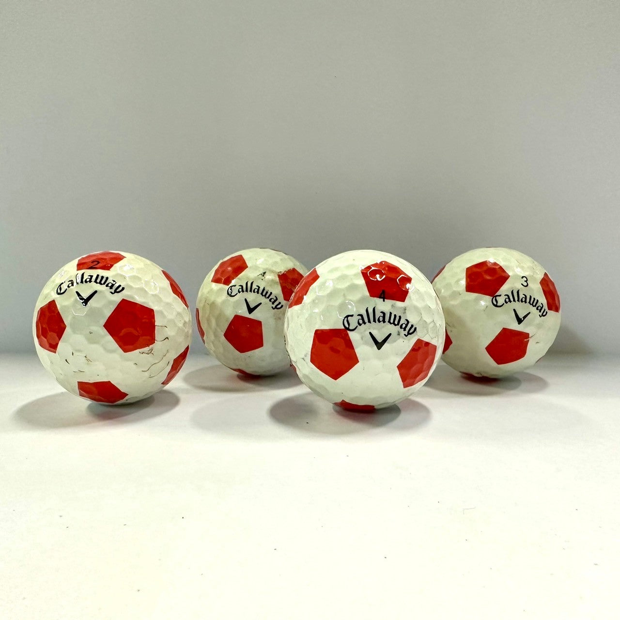 ロストボール キャロウェイ Callaway TRUVIS シリーズ 混合 レッド 20球【Bランク】
