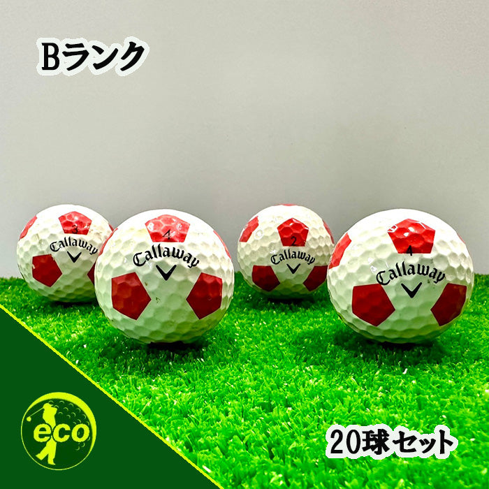 ロストボール キャロウェイ Callaway TRUVIS シリーズ 混合 レッド 20球【Bランク】