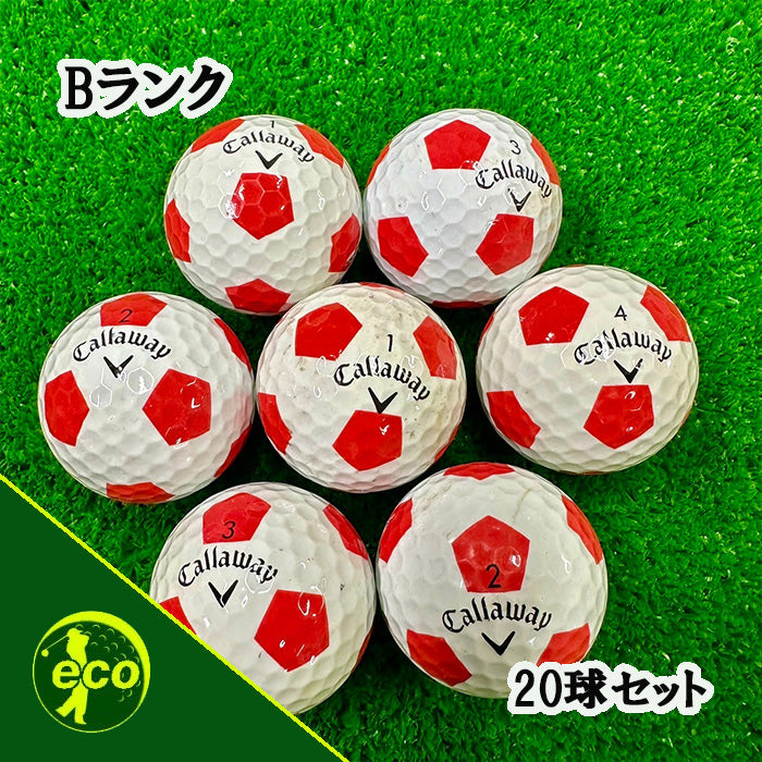 ロストボール キャロウェイ Callaway TRUVIS シリーズ 混合 レッド 20球【Bランク】