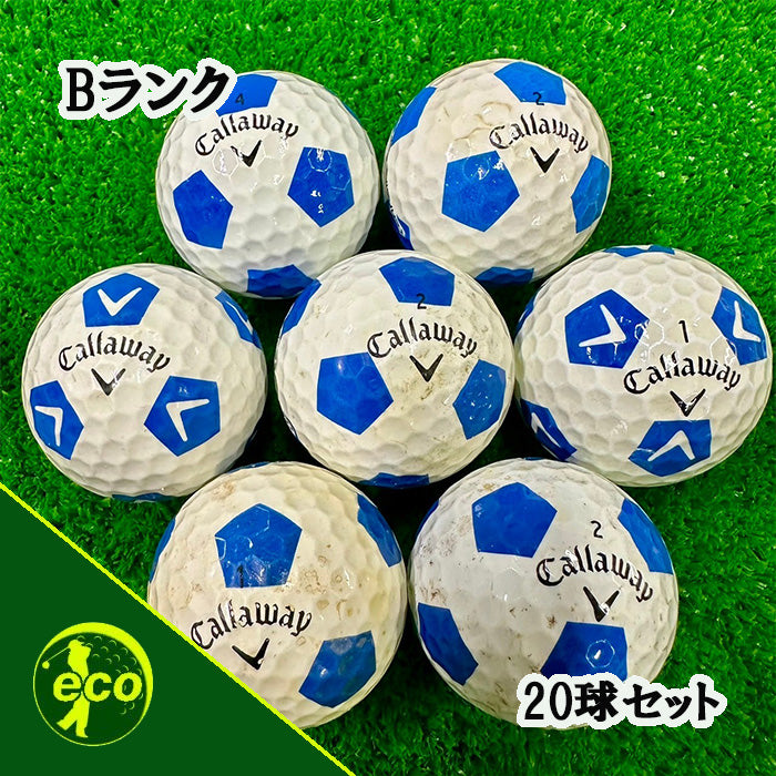ロストボール キャロウェイ Callaway TRUVIS シリーズ 混合 ブルー 20球【Bランク】