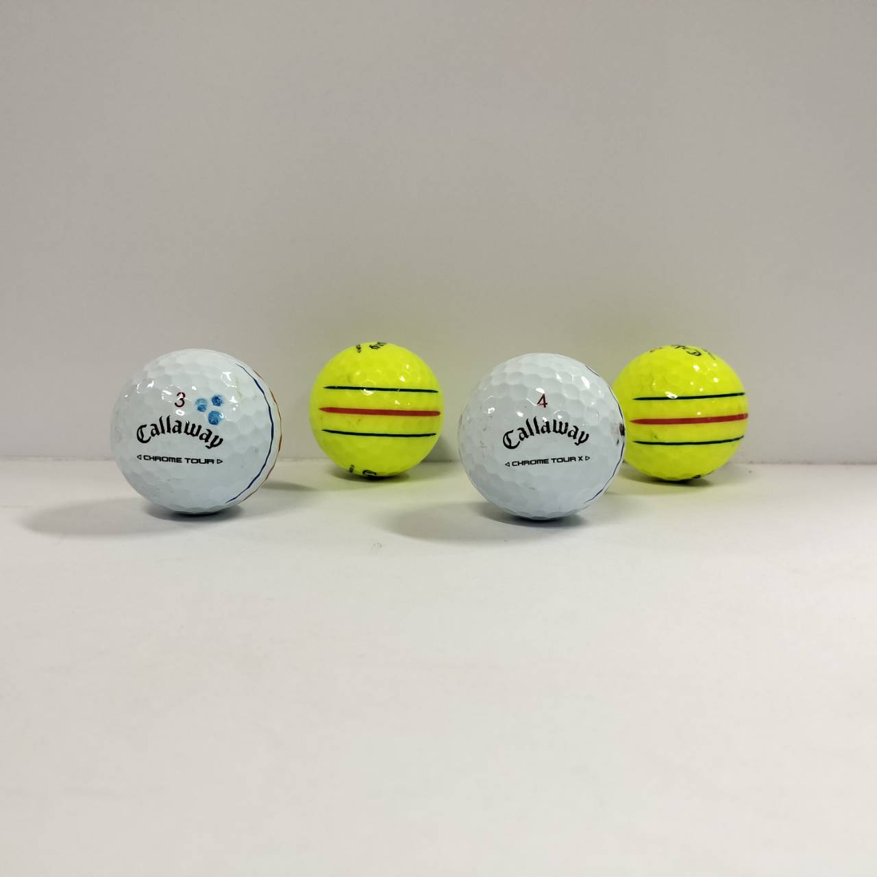 ロストボール キャロウェイ Callaway クロムツアー 系混合 CHROME TOUR トリプル・トラック 20球 【A+ABランクマーカー入り】