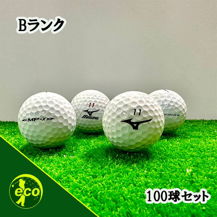 ロストボール ミズノ MIZUNO 各種混合 ホワイト 100球 【Bランク】