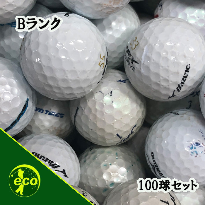 ロストボール ミズノ MIZUNO 各種混合 ホワイト 100球 【Bランク】