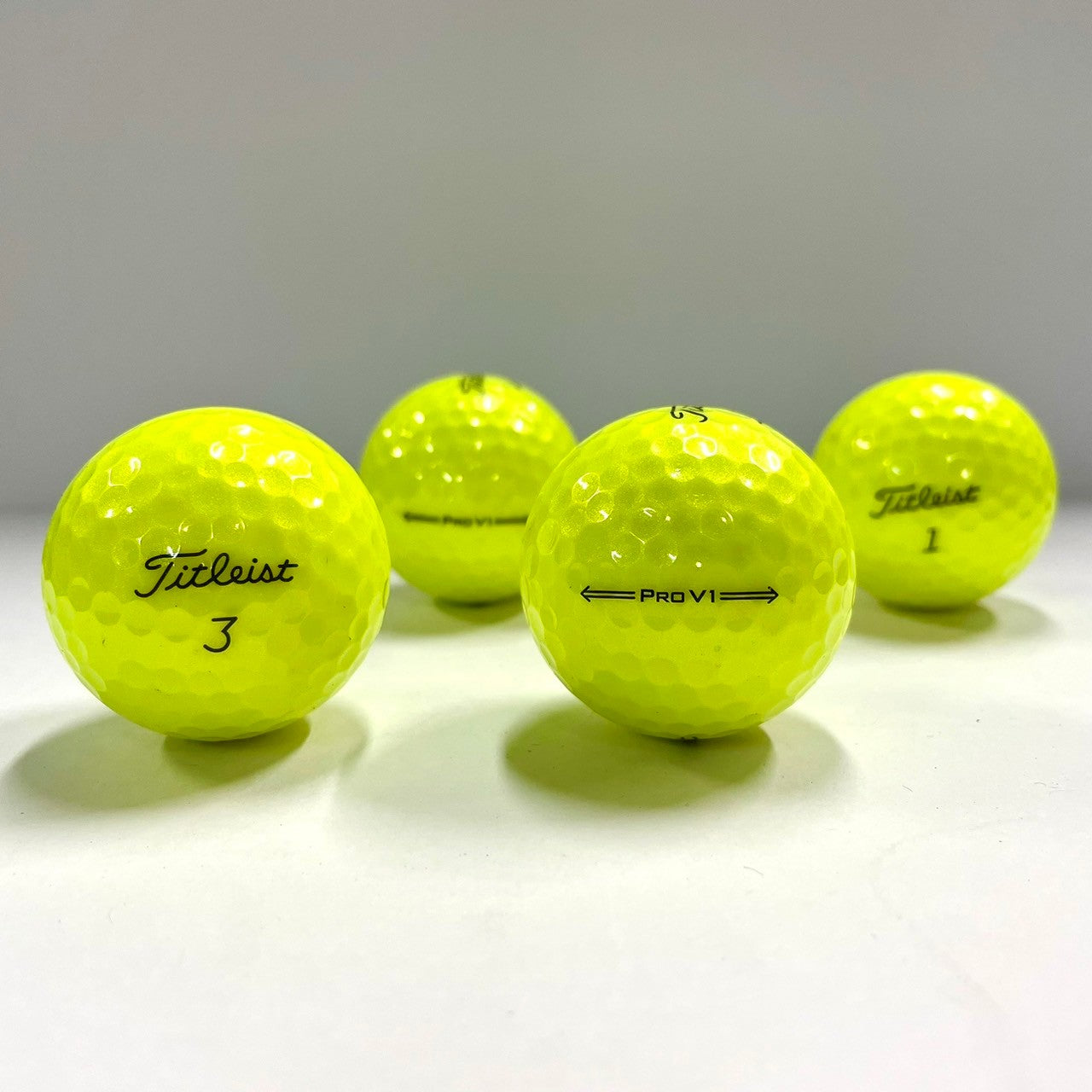 ロストボール タイトリスト Titleist PRO V1 年代混合 イエロー 12球 【Aランク】