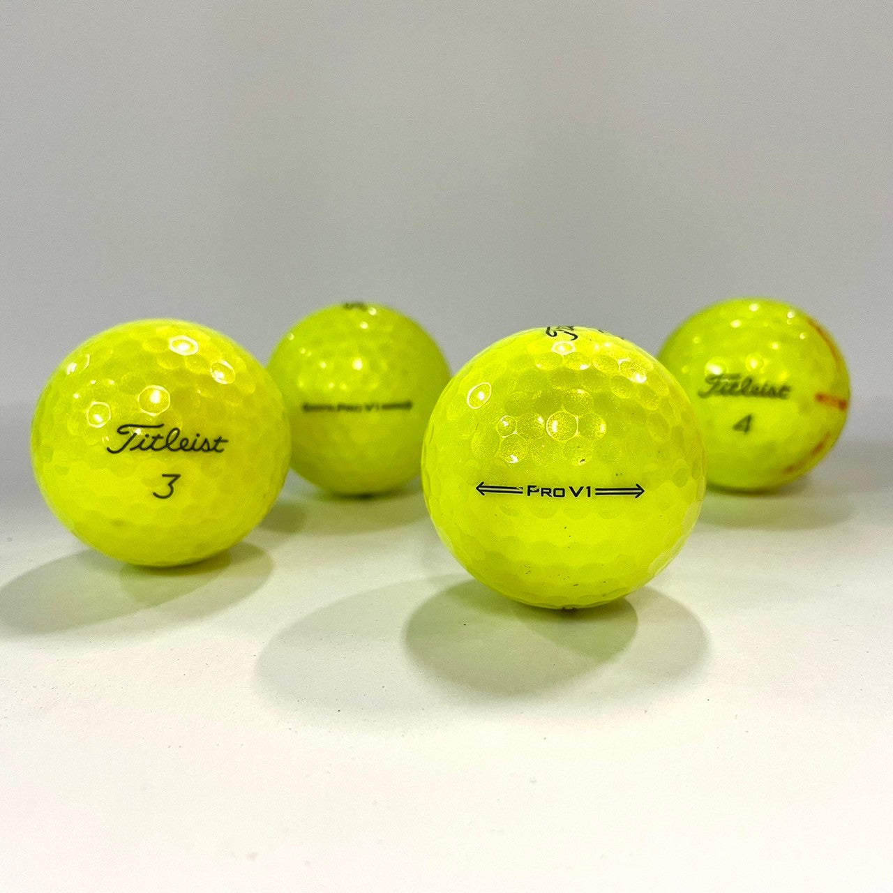 ロストボール タイトリスト PRO V1 年代混合 イエロー 20球 Bランク 中古 ゴルフボール エコボール