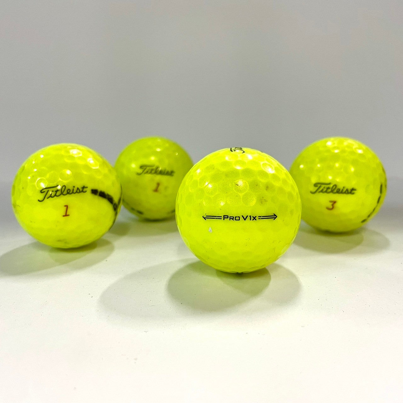 ロストボール タイトリスト Titleist PRO V1x 年代混合 イエロー 20球 【Bランク】 ゴルフボール 【中古】