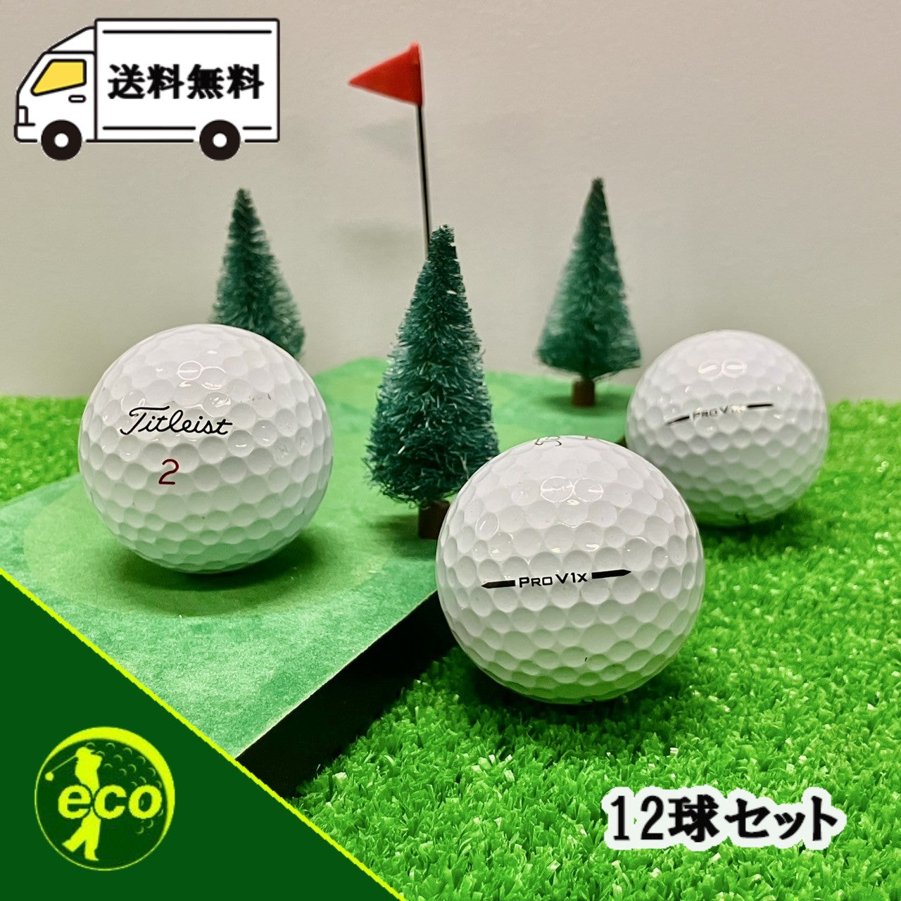 ロストボール タイトリスト Titleist PRO V1x 2025年 ホワイト 12球 【Aランク】