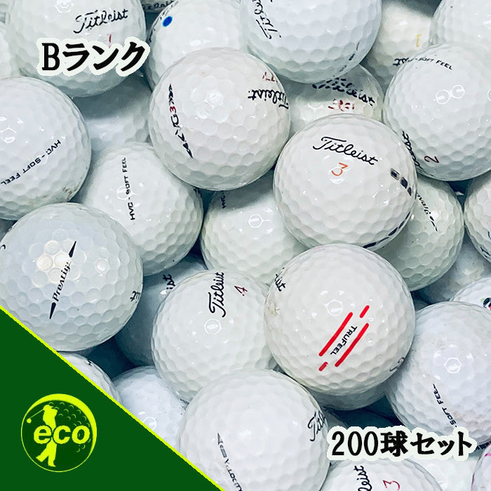 ロストボール タイトリスト Titleist 各種混合 ホワイト系 200球 【Bランク】