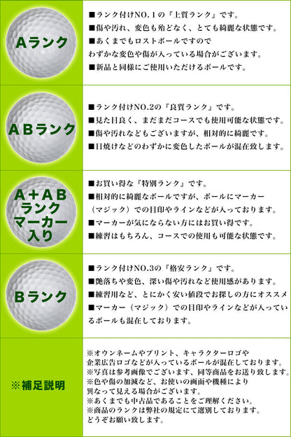 ロストボール ブリヂストン BRIDGESTONE TOUR B X 2024年 混合 20球 【A+ABランクマーカー入り】