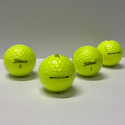 ロストボール タイトリスト Titleist PRO V1x 2025年 イエロー 12球 【Aランク】