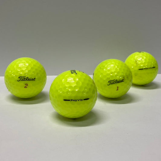 ロストボール タイトリスト Titleist PRO V1x 2025年 イエロー 12球 【Aランク】