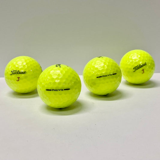 ロストボール タイトリスト Titleist PRO V1x 2025年 イエロー 20球 【Bランク】