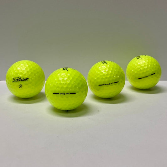 ロストボール タイトリスト Titleist PRO V1 2025年 イエロー 20球 【Bランク】