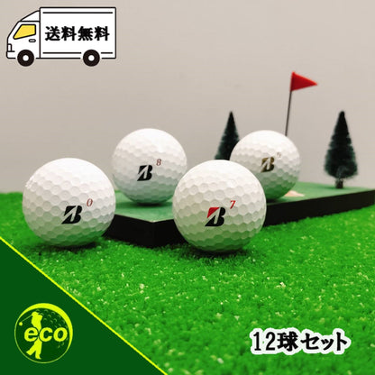 ロストボール ブリヂストン BRIDGESTONE TOUR B X 年代混合 ホワイト 12球 【Aランク】 ゴルフボール 【中古】