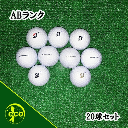 ロストボール ブリヂストン BRIDGESTONE TOUR B XS 年代混合 ホワイト 20球 【ABランク】 ゴルフボール 【中古】