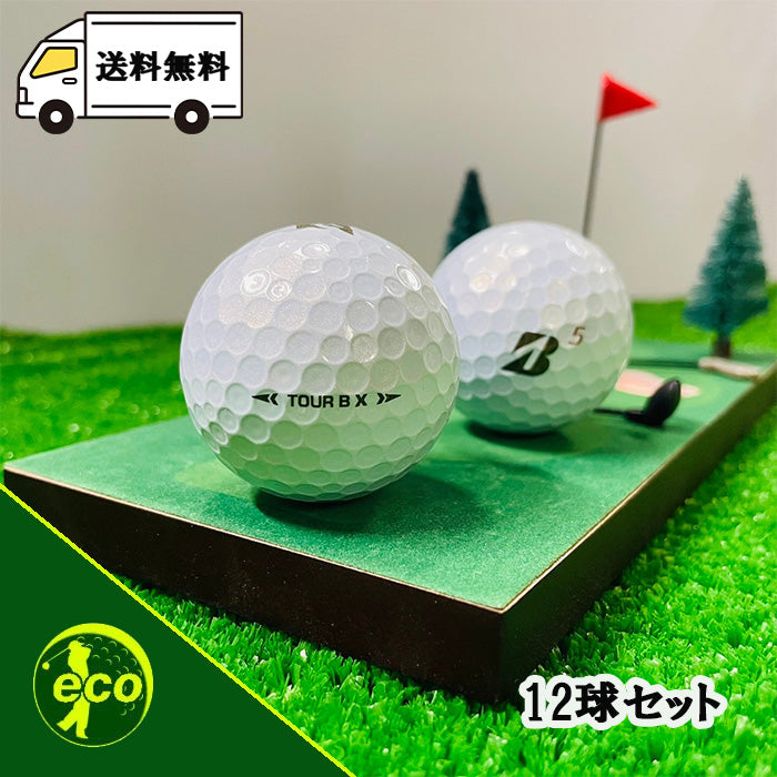 ロストボール ブリヂストン BRIDGESTONE TOUR B X 2022年 パールホワイト 12球 【Aランク】 ゴルフボール 【中古】