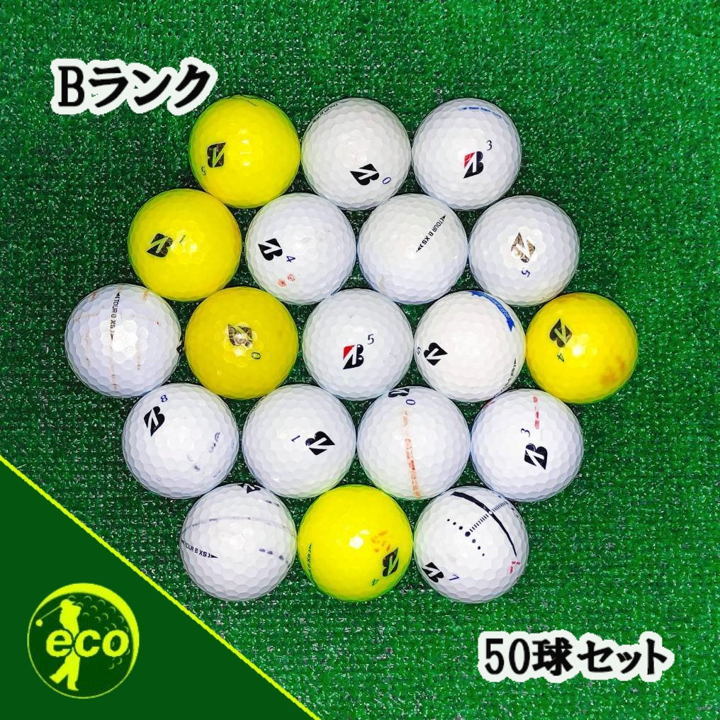 ロストボール ブリヂストン BRIDGESTONE TOUR B XS 年代混合 50球 【Bランク】 ゴルフボール 【中古】