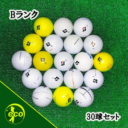 ロストボール ブリヂストン BRIDGESTONE TOUR B XS 年代混合 30球 【Bランク】 ゴルフボール 【中古】