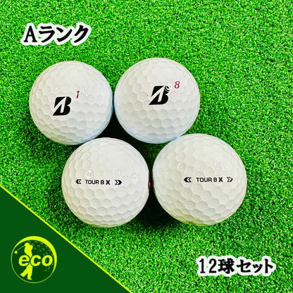 ロストボール ブリヂストン BRIDGESTONE TOUR B X 2024年 ホワイト 12球 【Aランク】