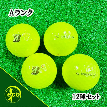 ロストボール ブリヂストン BRIDGESTONE TOUR B X 2024年 イエロー 12球 【Aランク】