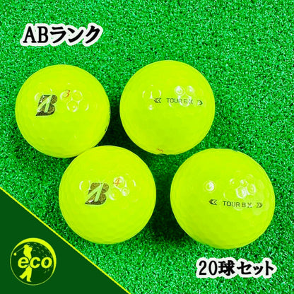 ロストボール ブリヂストン BRIDGESTONE TOUR B X 2024年 イエロー 20球 【ABランク】