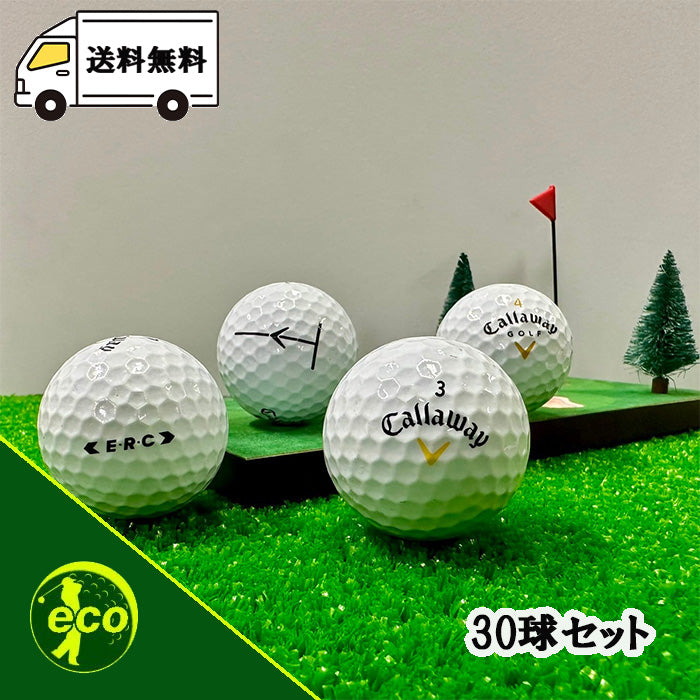 ロストボール キャロウェイ Callaway 混合 ホワイト 30球 【Aランク】 ゴルフボール 【中古】