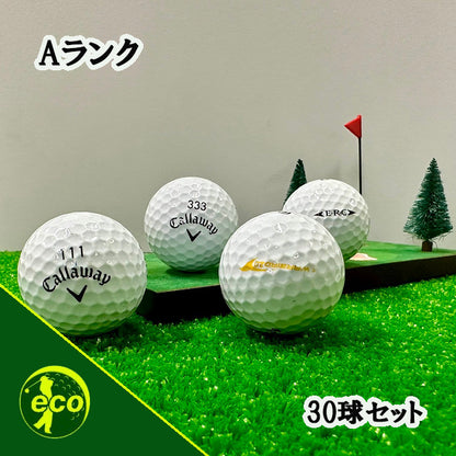 ロストボール キャロウェイ Callaway 混合 ホワイト 30球 【Aランク】 ゴルフボール 【中古】