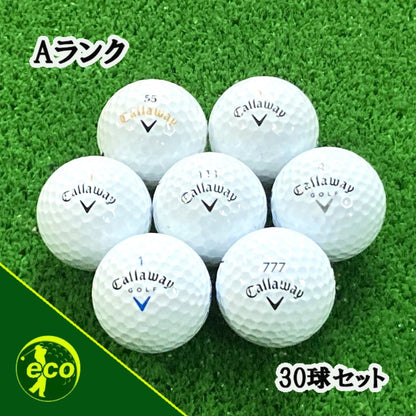 ロストボール キャロウェイ Callaway 混合 ホワイト 30球 【Aランク】 ゴルフボール 【中古】