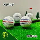 ロストボール キャロウェイ Callaway ERC SOFT 2019年 ホワイト 20球 【ABランク】 ゴルフボール 【中古】