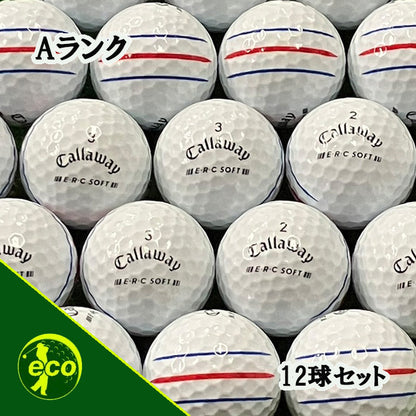ロストボール キャロウェイ callaway ERC SOFT 2025年 ホワイト 12球【Aランク】