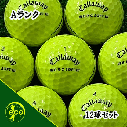 ロストボール キャロウェイ callaway ERC SOFT 2025年 イエロー 12球【Aランク】