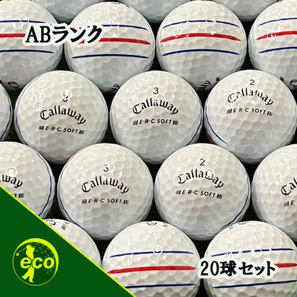 ロストボール キャロウェイ callaway ERC SOFT 2025年 ホワイト 20球【ABランク】