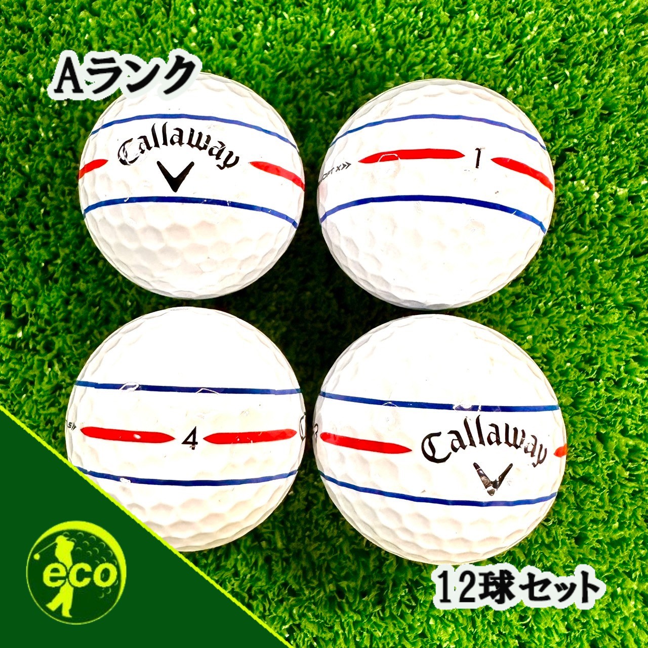 ロストボール キャロウェイ Callaway クロムツアー トリプルダイヤモンド CHROME TOUR TD トリプル・トラック ホワイト 12球 【Aランク】