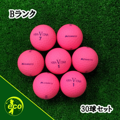 ロストボール キャスコ kasco KIRA STAR V マットピンク 30球 【Bランク】